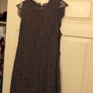Purple lace dress